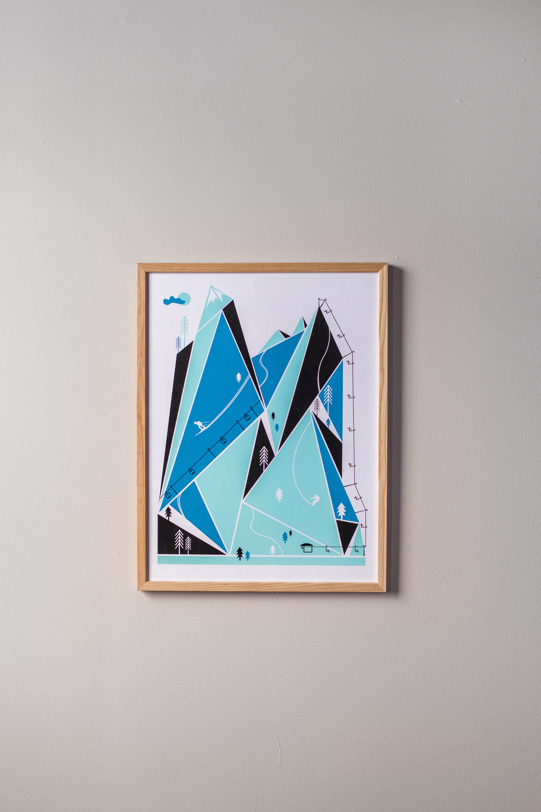 Ski Resort Print by Brainstorm - Get outside and go skiing! Winter Vibes! 