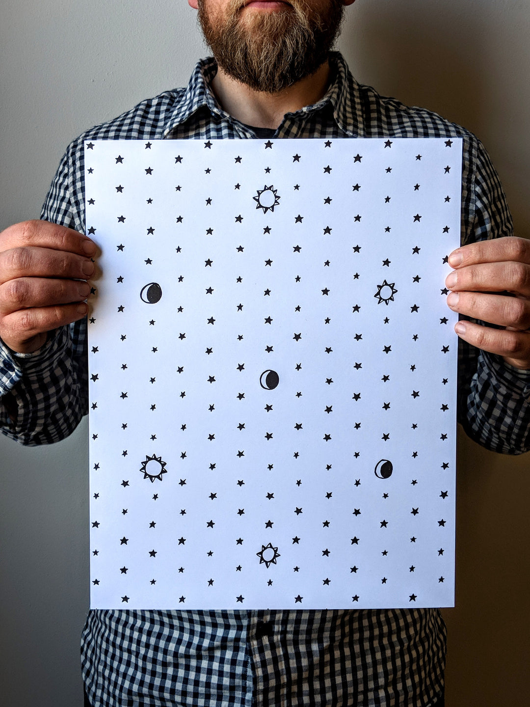 Simple Stars Print by Brainstorm - Starry Night Sky! 