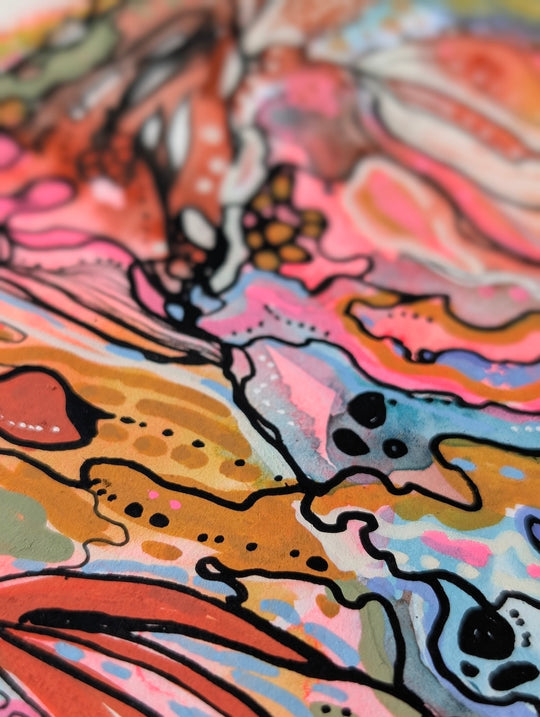 Amalgam - Original Painting by Briana Feola