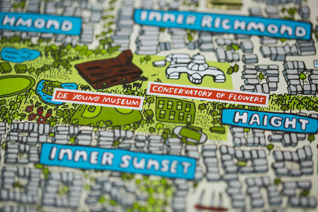 San Francisco Map - Illustrated by Brainstorm