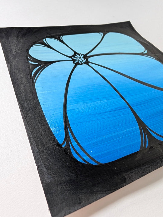 FLORAL PORTHOLE - Original Painting by Briana Feola