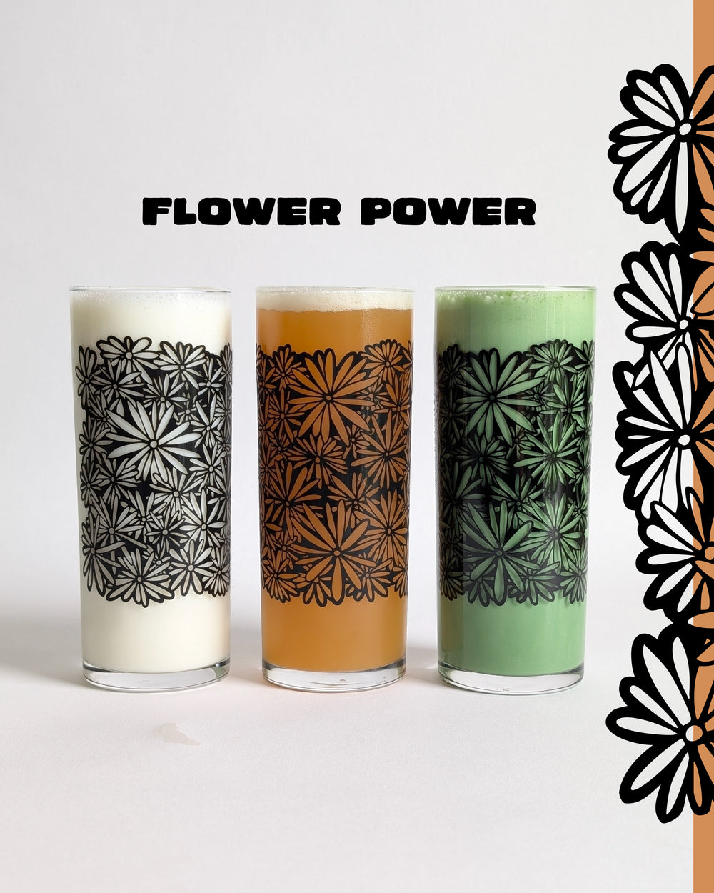 Flower Power Glass