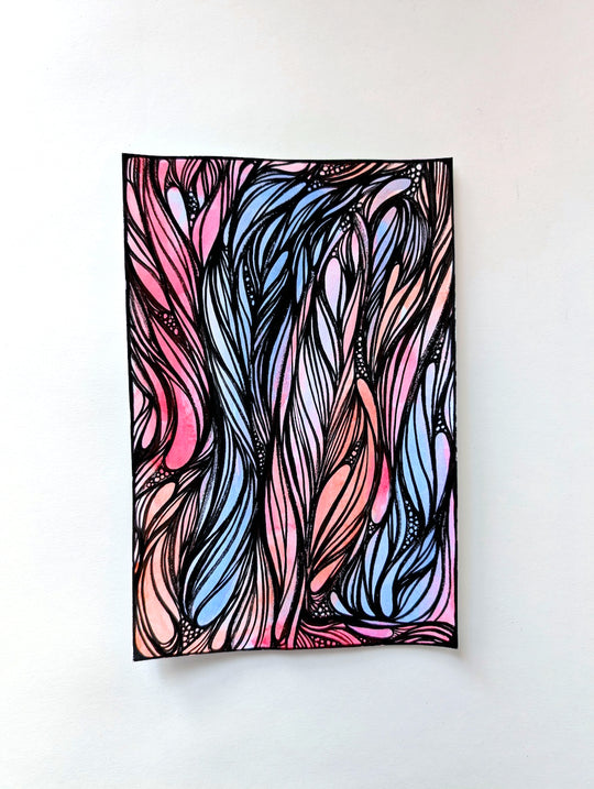 Neon Shapeshift - Original Painting by Briana Feola