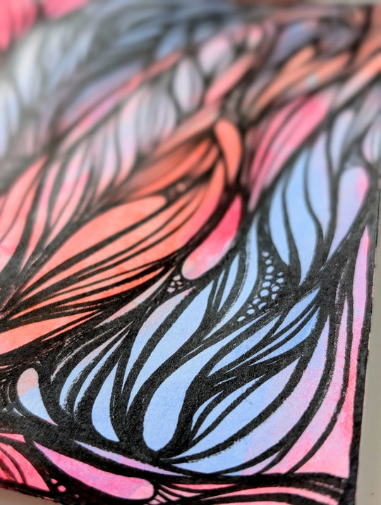 Neon Shapeshift - Original Painting by Briana Feola