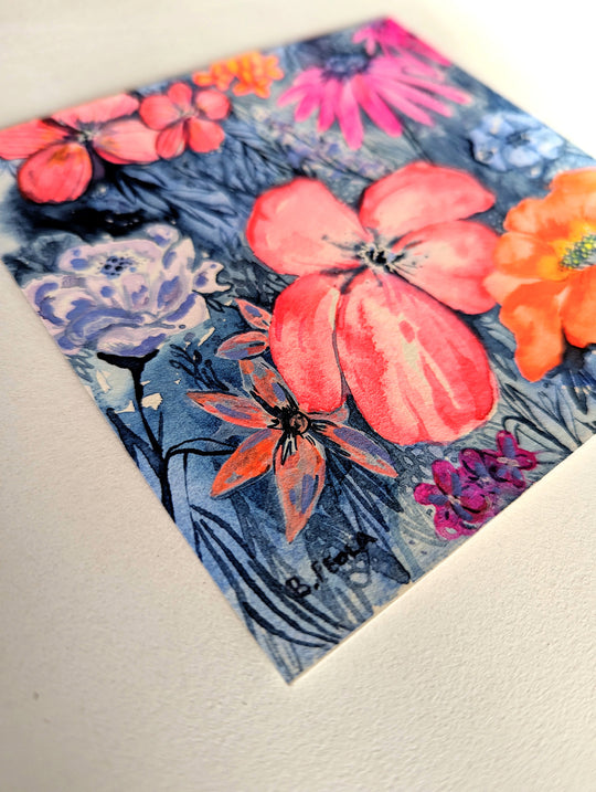 Original Floral Painting by Briana Feola