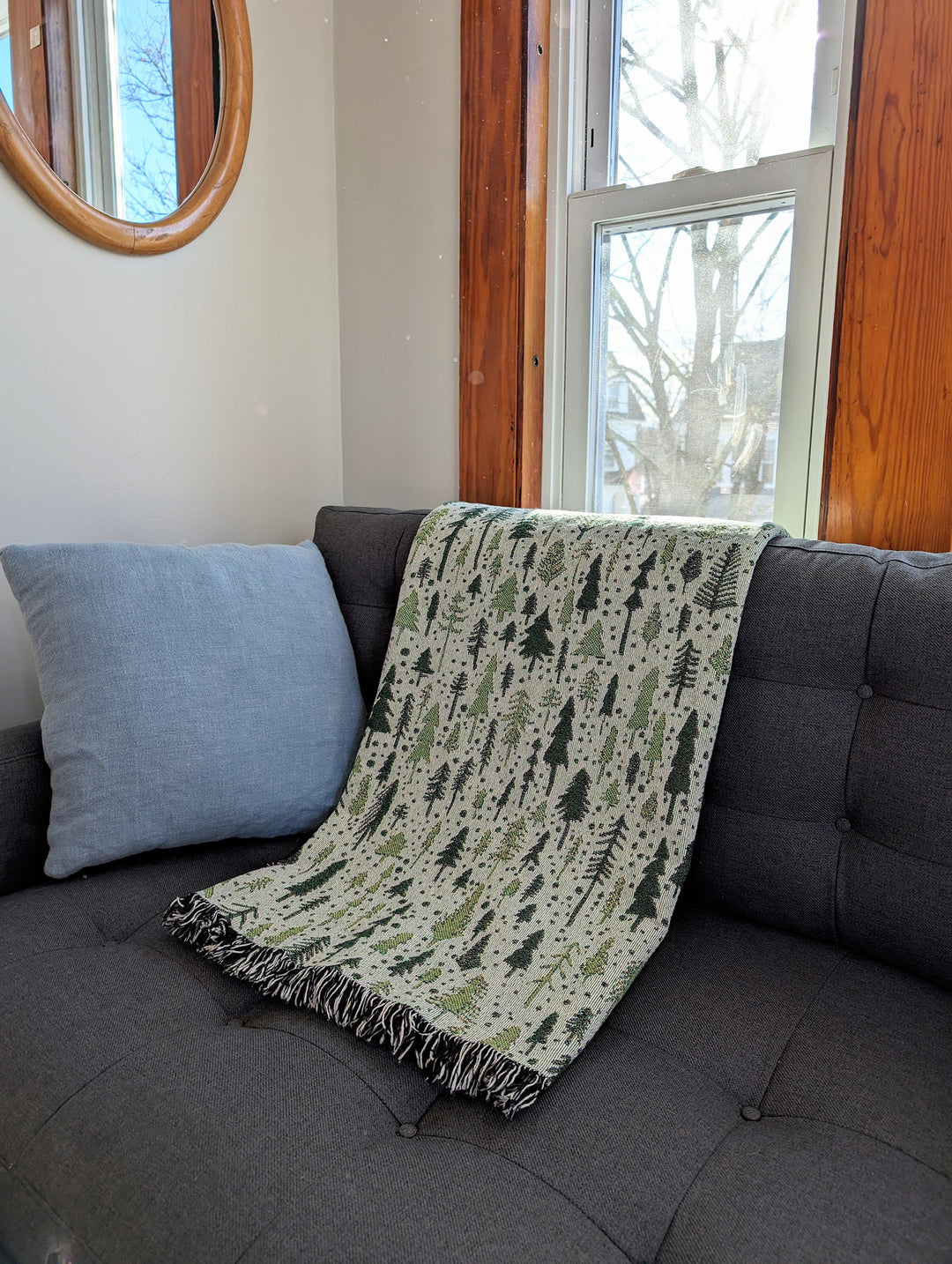Pine Trees Woven Blanket by Brainstorm - Limited Edition of 1
