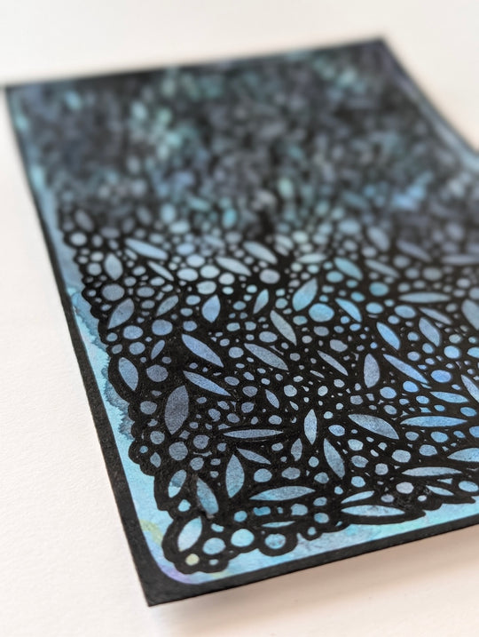 Petite Lattice - Original Painting by Briana Feola