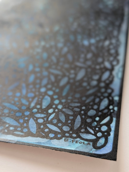 Petite Lattice - Original Painting by Briana Feola