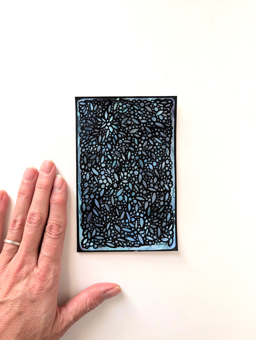 Petite Lattice - Original Painting by Briana Feola