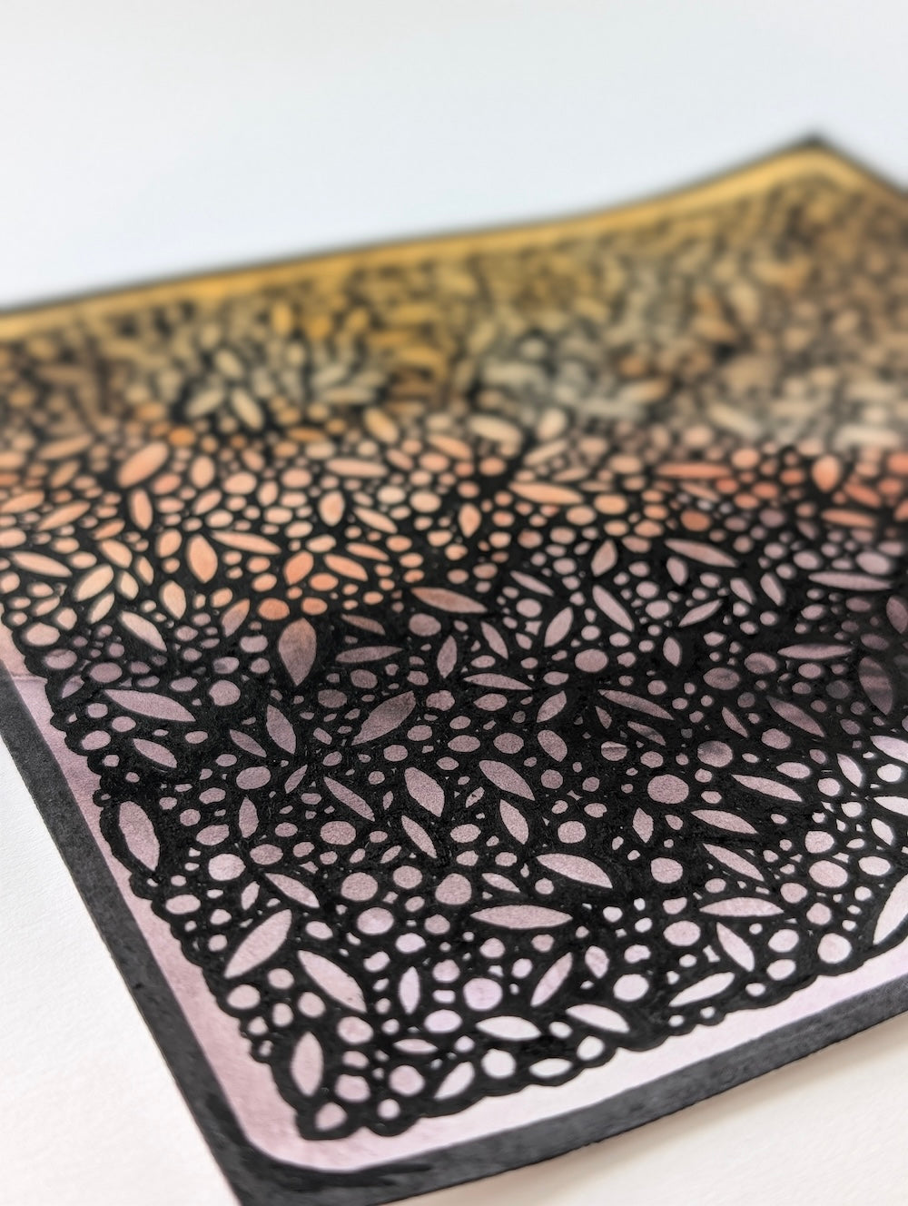 Warm Lattice - Original Painting by Briana Feola