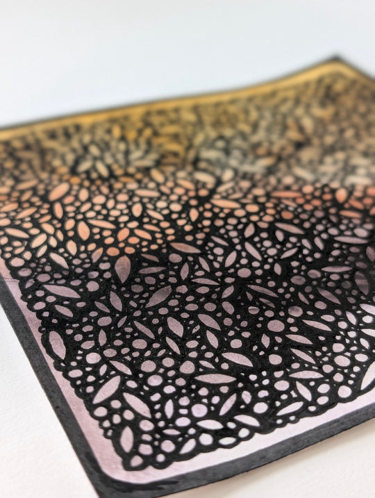Warm Lattice - Original Painting by Briana Feola