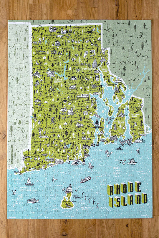 State of Rhode Island Jigsaw Puzzle by Brainstorm