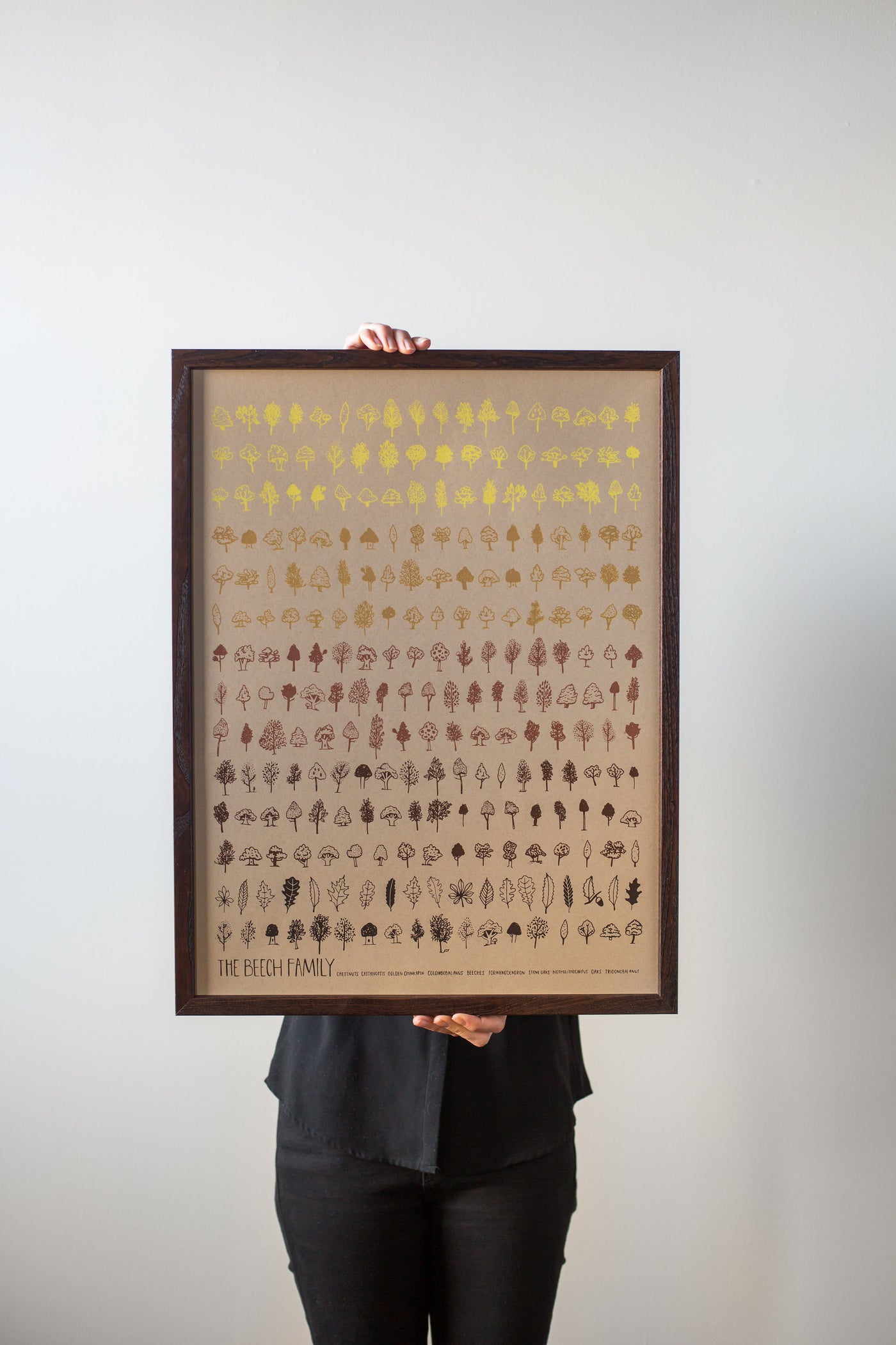 The Beech Family Print on Kraft