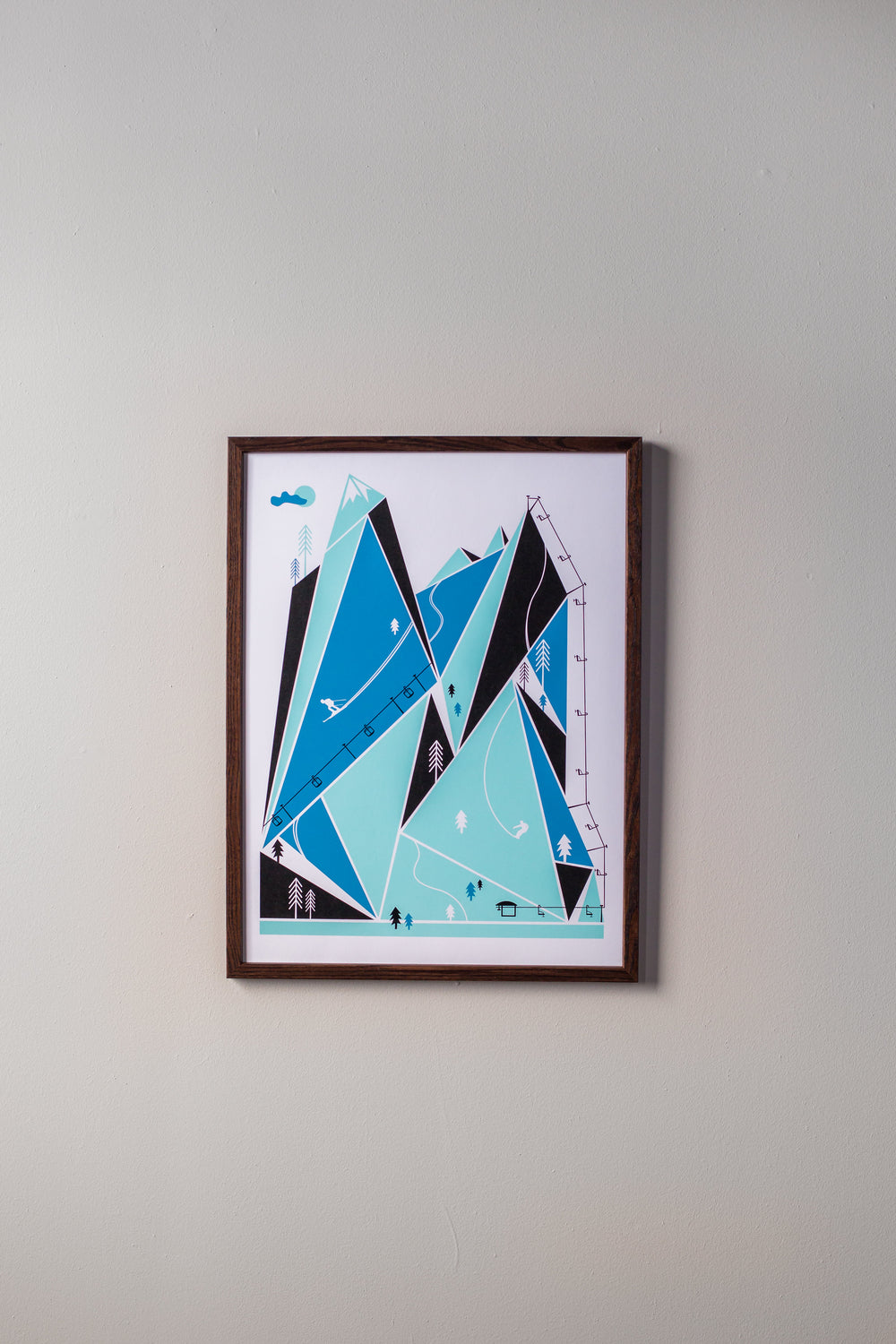 Ski Resort Print by Brainstorm - Get outside and go skiing! Winter Vibes! 