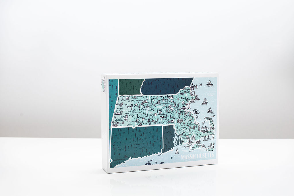 State of Massachusetts Jigsaw Puzzle by Brainstorm