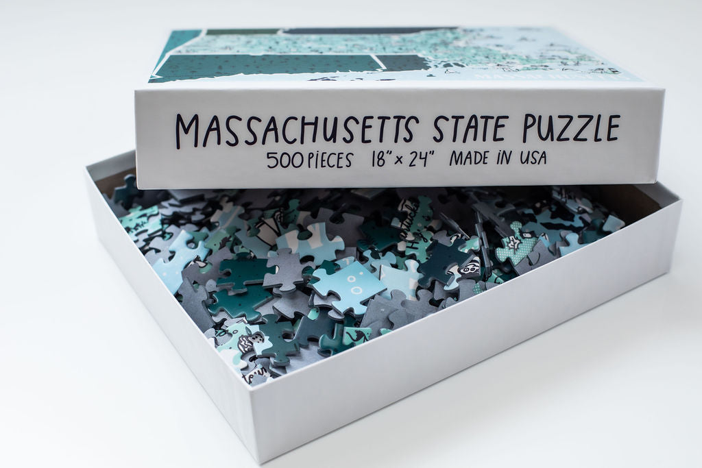 10 Massachusetts families put together 40,000-piece puzzle of