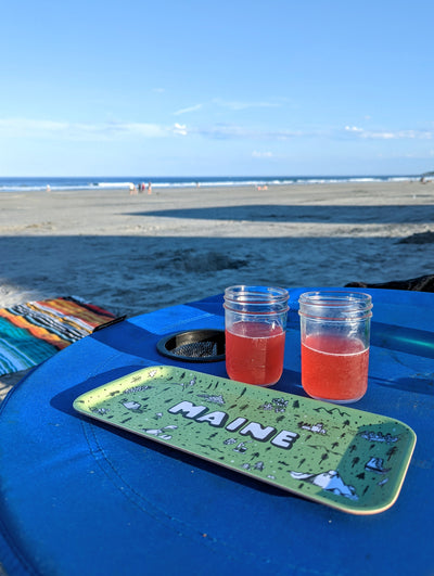 State of Maine Illustrated Birch Trays by Brainstorm