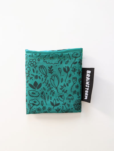 Flowerbed Green Reusable Tote by Brainstorm