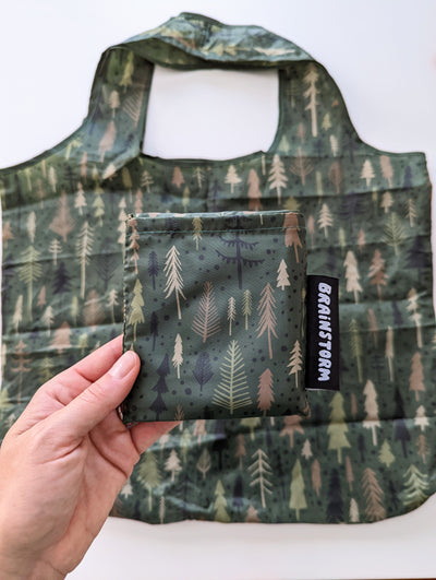 Pine Trees Reusable Tote by Brainstorm