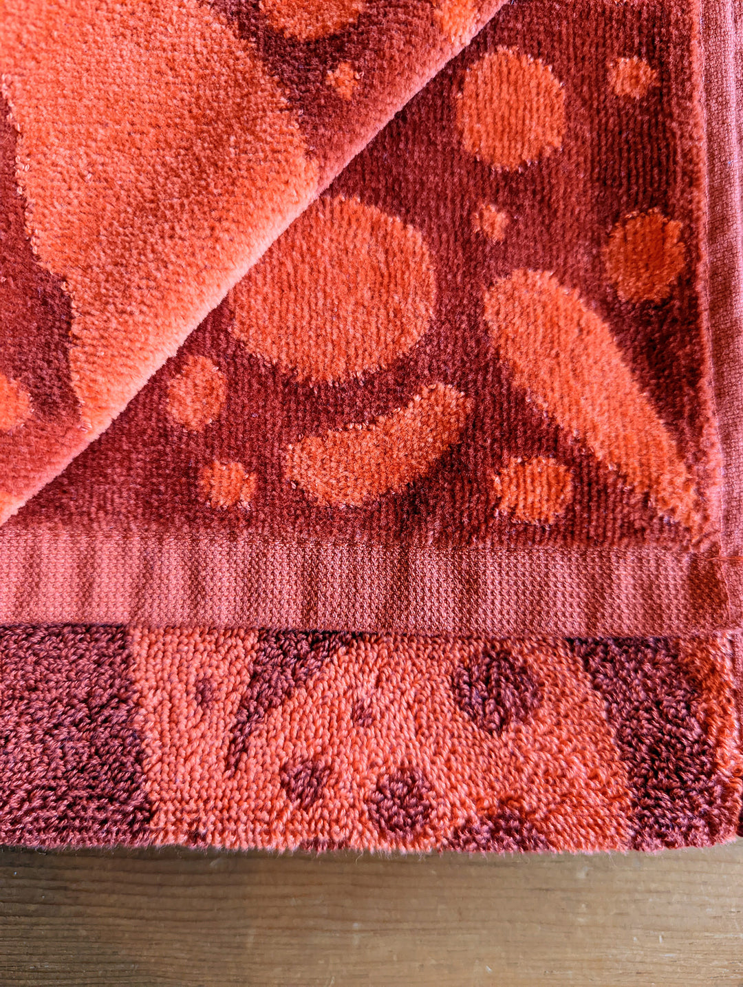 Ruby Red Premium Woven Towel by Brainstorm