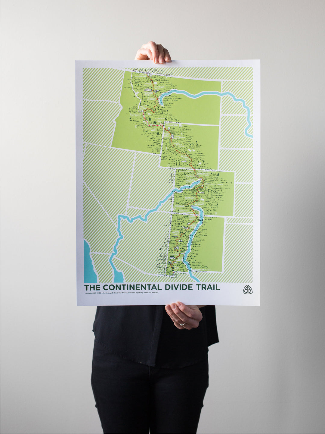 The Continental Divide Trail Print