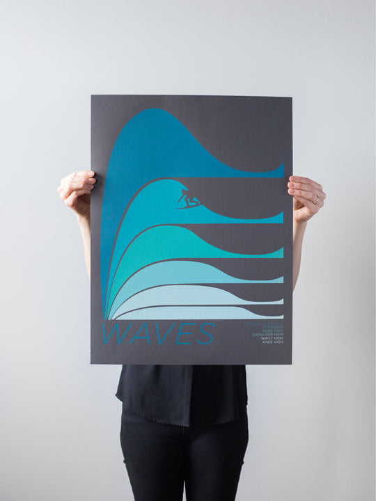 Dark Waves Print by Brainstorm