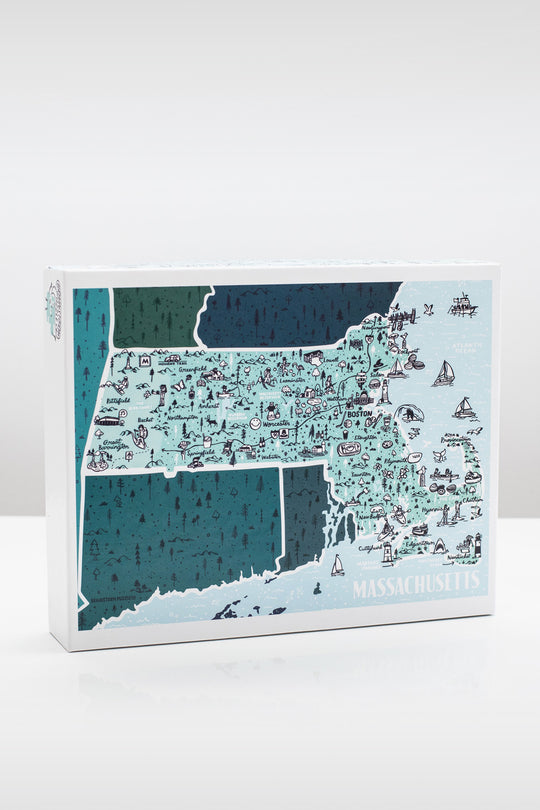 State of Massachusetts Jigsaw Puzzle by Brainstorm