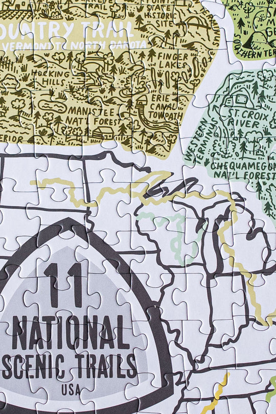 U.S. National Scenic Trails Jigsaw Puzzle by Brainstorm